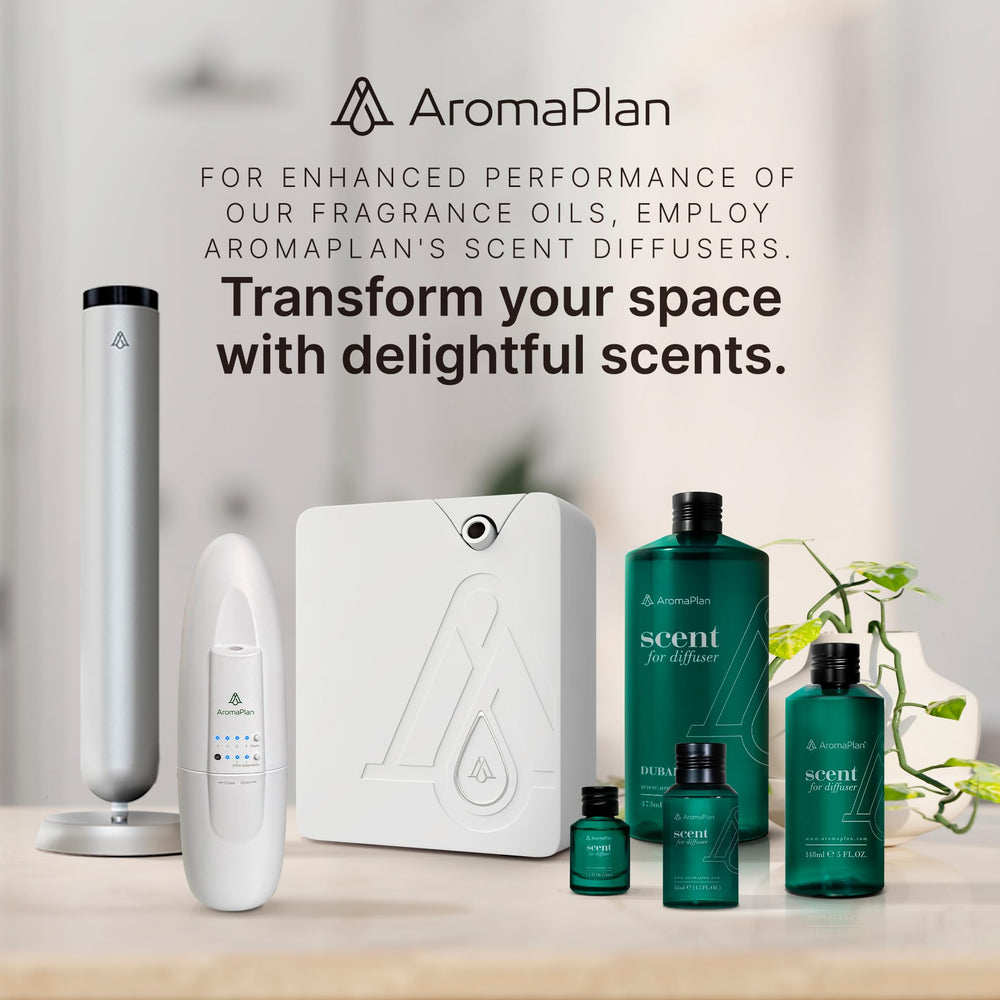 Front packaging of AromaPlan Paradise Passion 5 oz diffuser oil