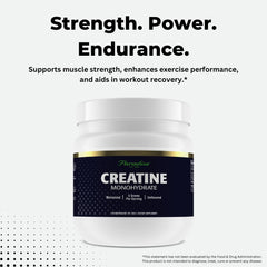 Side view of 500g Paradise Creatine Monohydrate tub