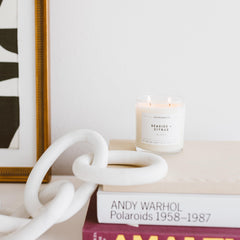Paraffin-free soy candle Sea Mist & Freesia with 2 wicks