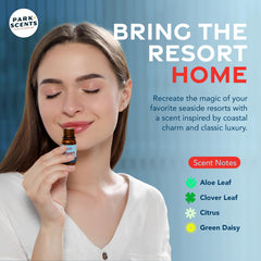 Packaging artwork for Park Scents Resorts Floridian fragrance