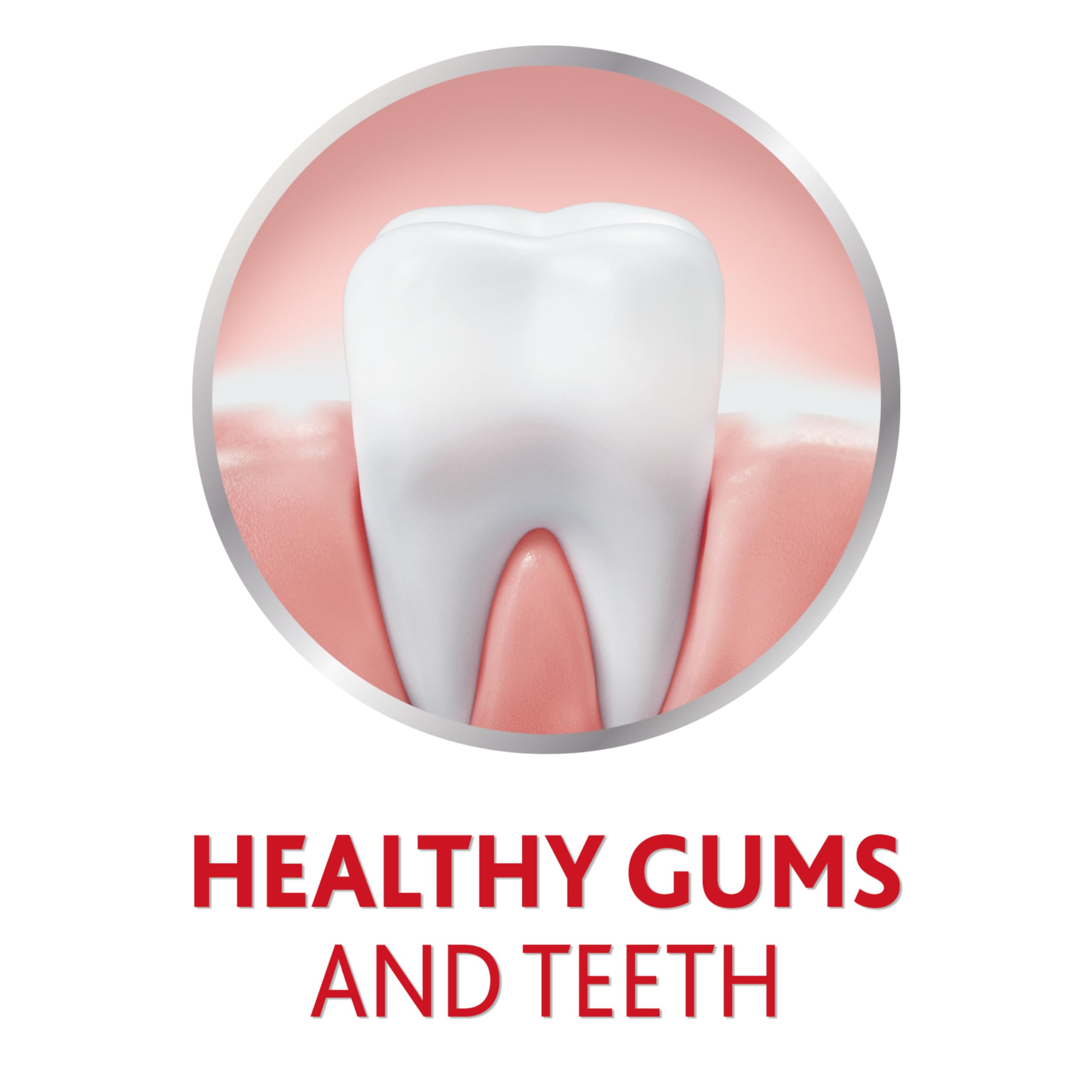 Illustration showing gum health and plaque removal with Parodontax