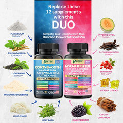 13-in-1 cortisol balance ingredients highlight in Parrox formula