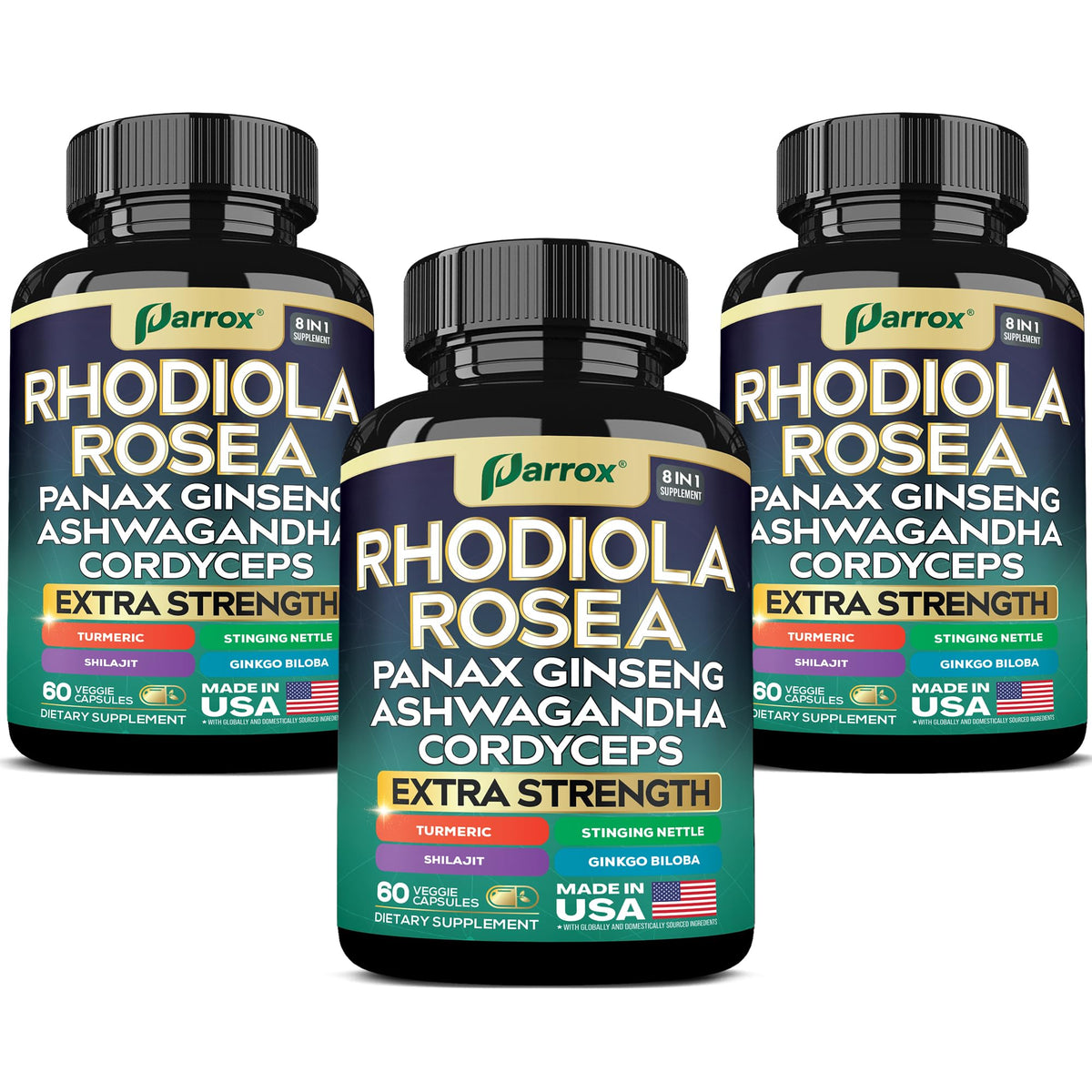 Parrox 8-in-1 adaptogen blend hero image