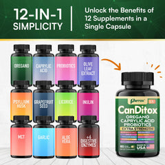 Psyllium husk and aloe vera ingredients in capsules