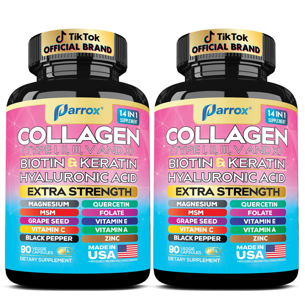 Parrox Collagen 2-Pack bottle on white background