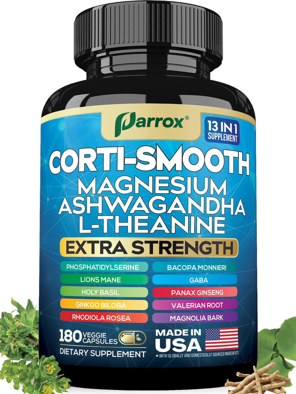 Parrox Corti-Smooth bottle with 180 capsules