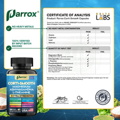Parrox Corti-Smooth brand packaging shown with a relaxed morning routine.