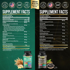 Shilajit bottle front label close-up