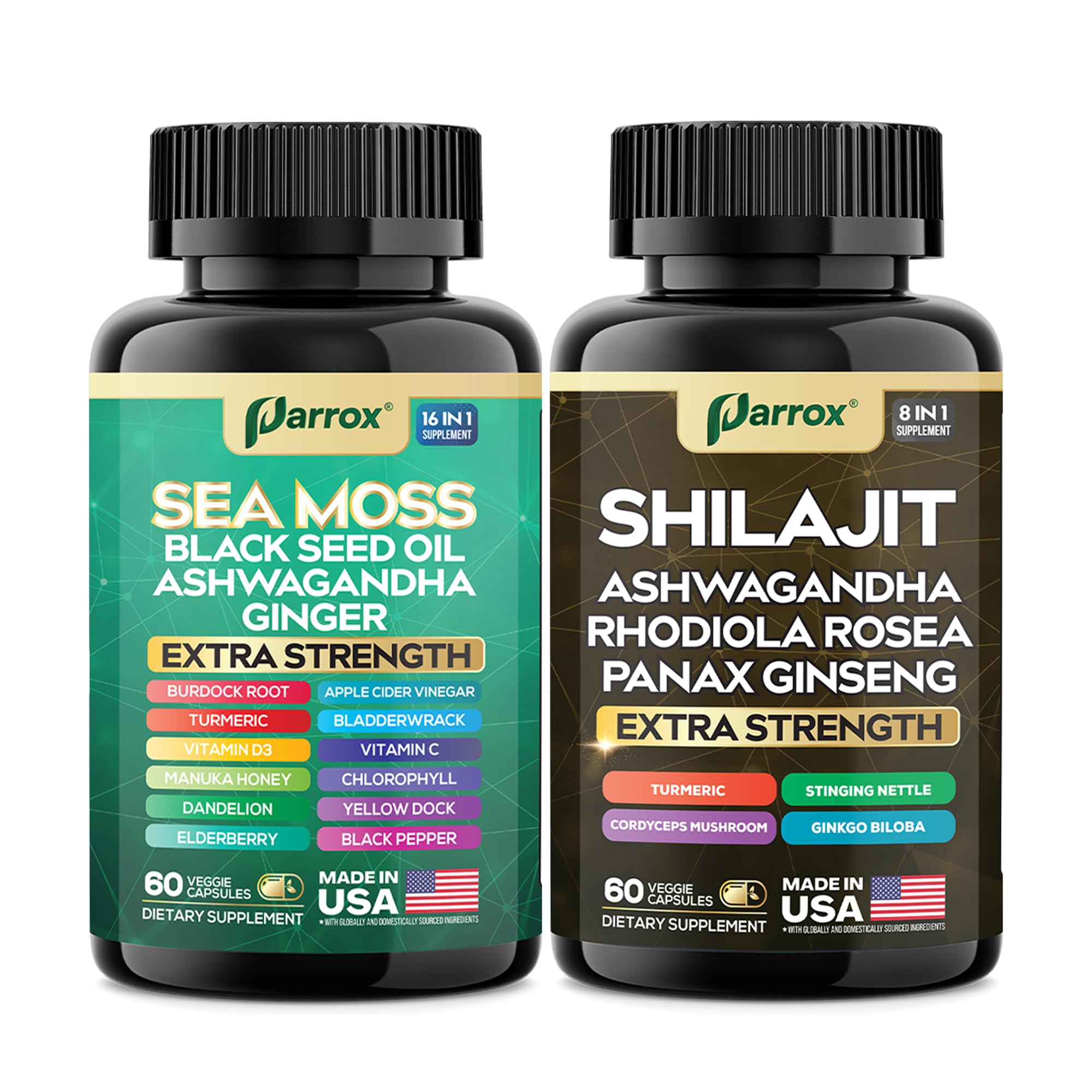 Lifestyle scene with wellness routine featuring Parrox supplements