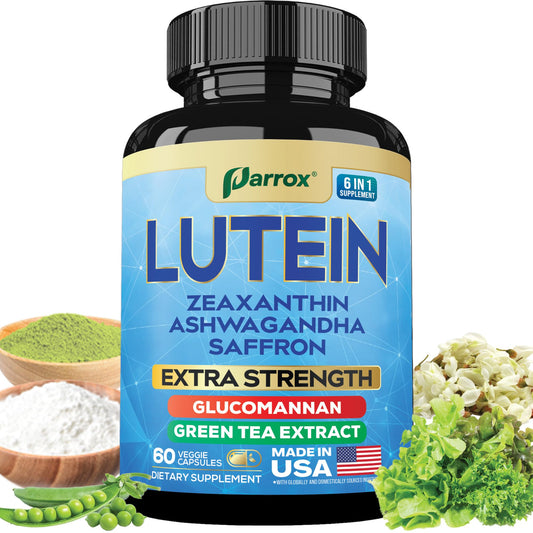 Parrox Lutein supplement bottle label