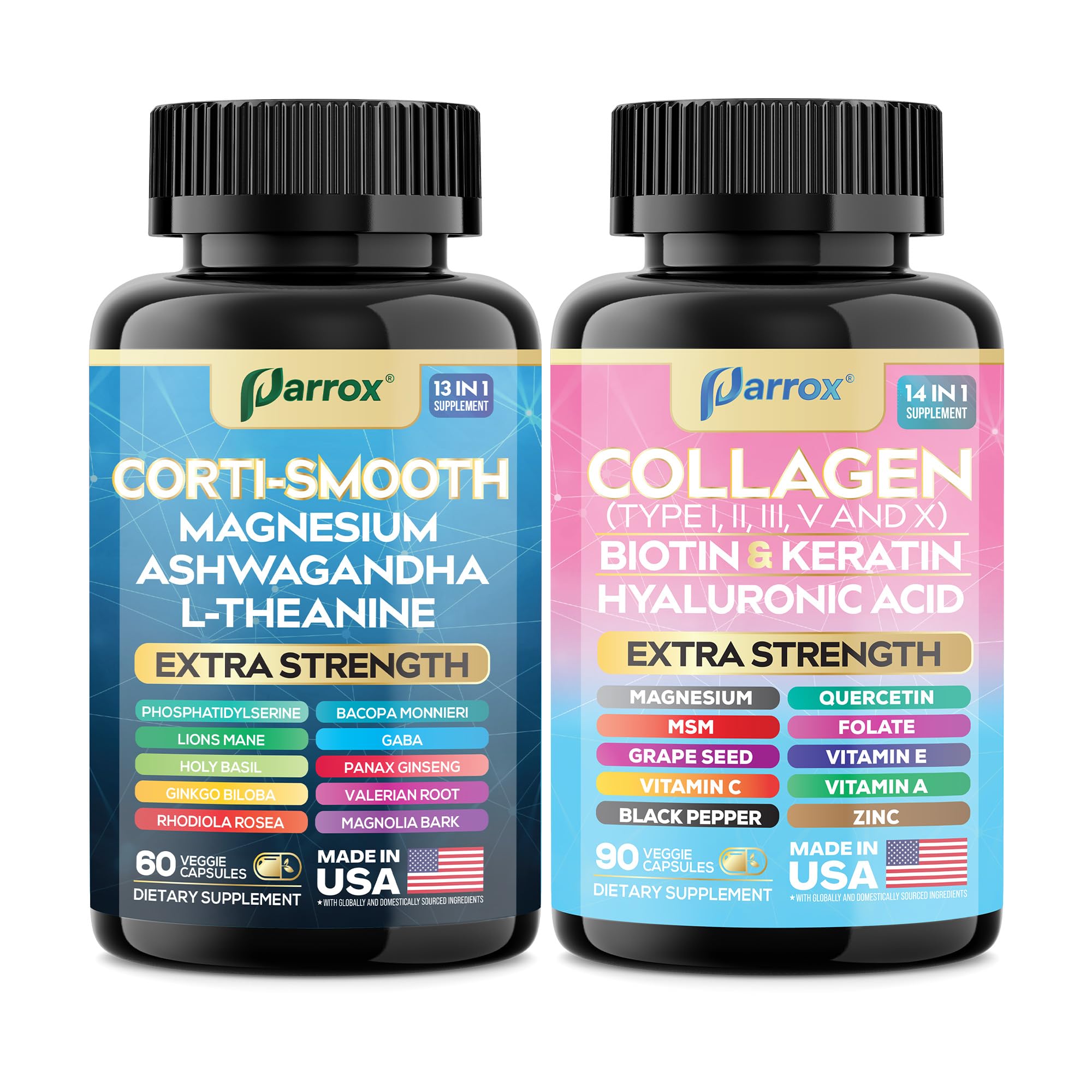 Hyaluronic acid supplement bottle