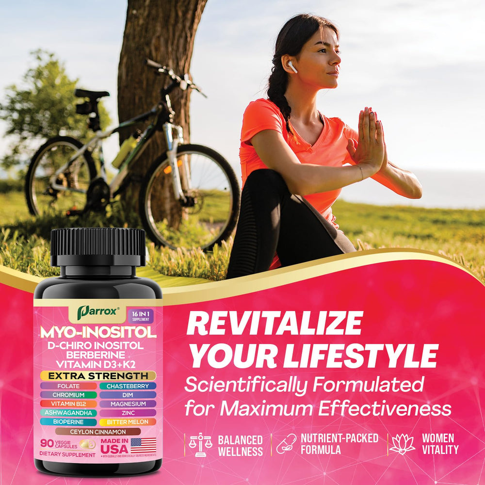 Parrox Myo-Inositol formula with Bioperine to boost absorption and bioavailability.