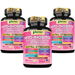 Parrox Myo-Inositol 16-in-1 formula bottle front with Berberine and D-Chiro Inositol