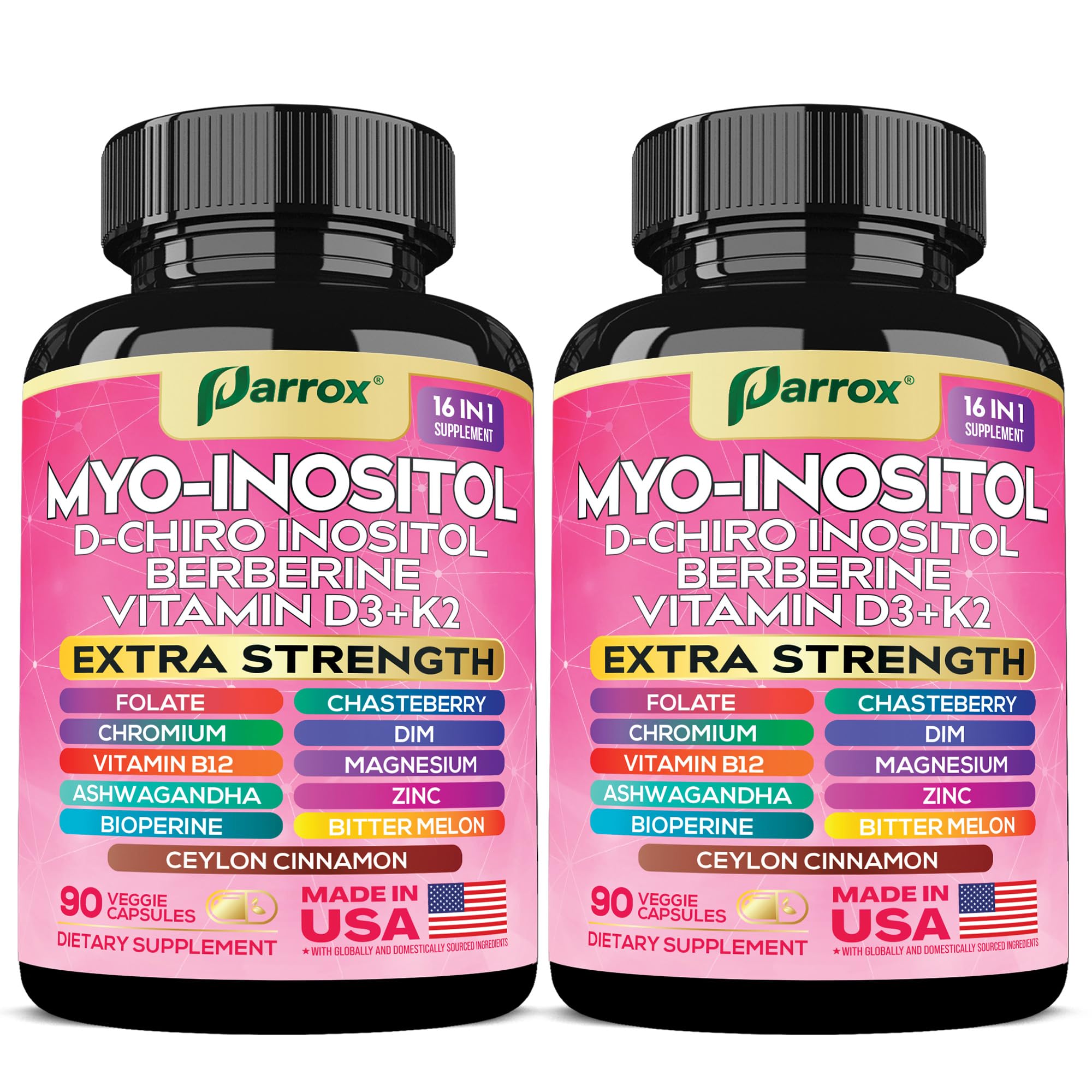 Hero image of Parrox Myo-Inositol 16-in-1 supplement pack