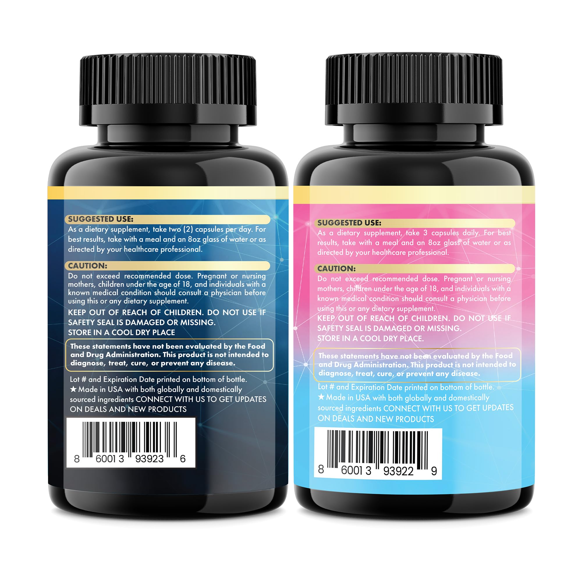 Biotin supplement bottle