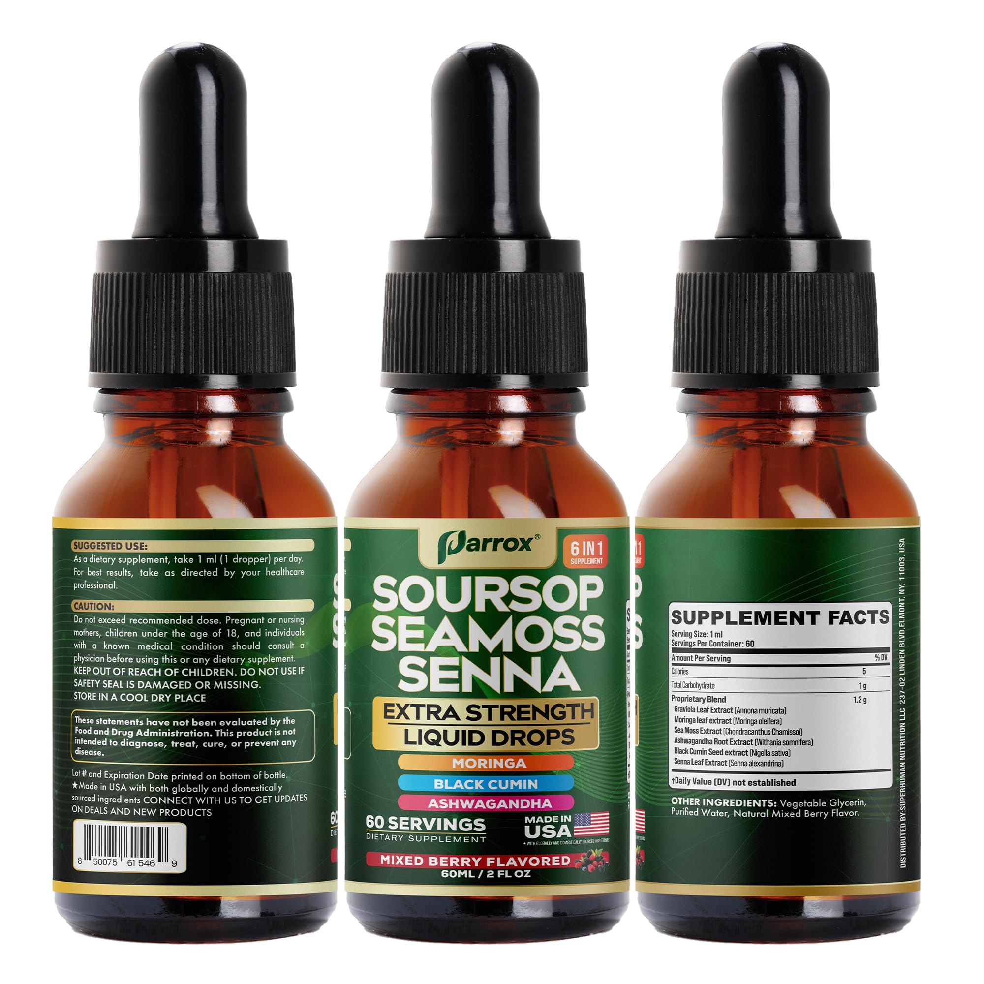 Product gallery image for Parrox Soursop Seamoss Senna Drops