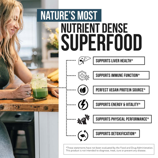 Parry Organic Spirulina label close-up