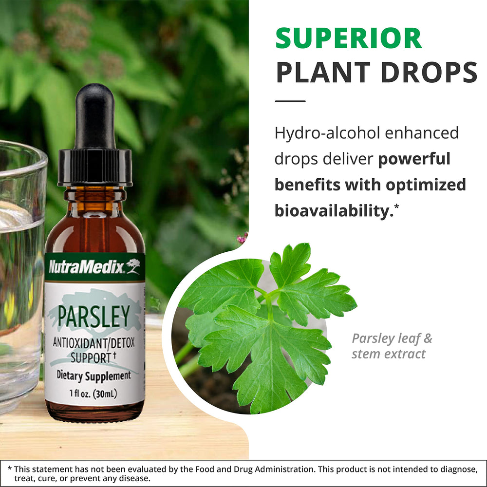Parsley herbal supplement bottle front label