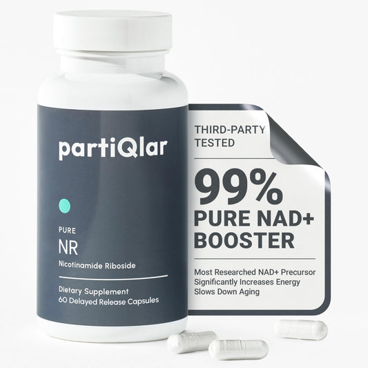 partiQlar NR 500mg bottle hero image