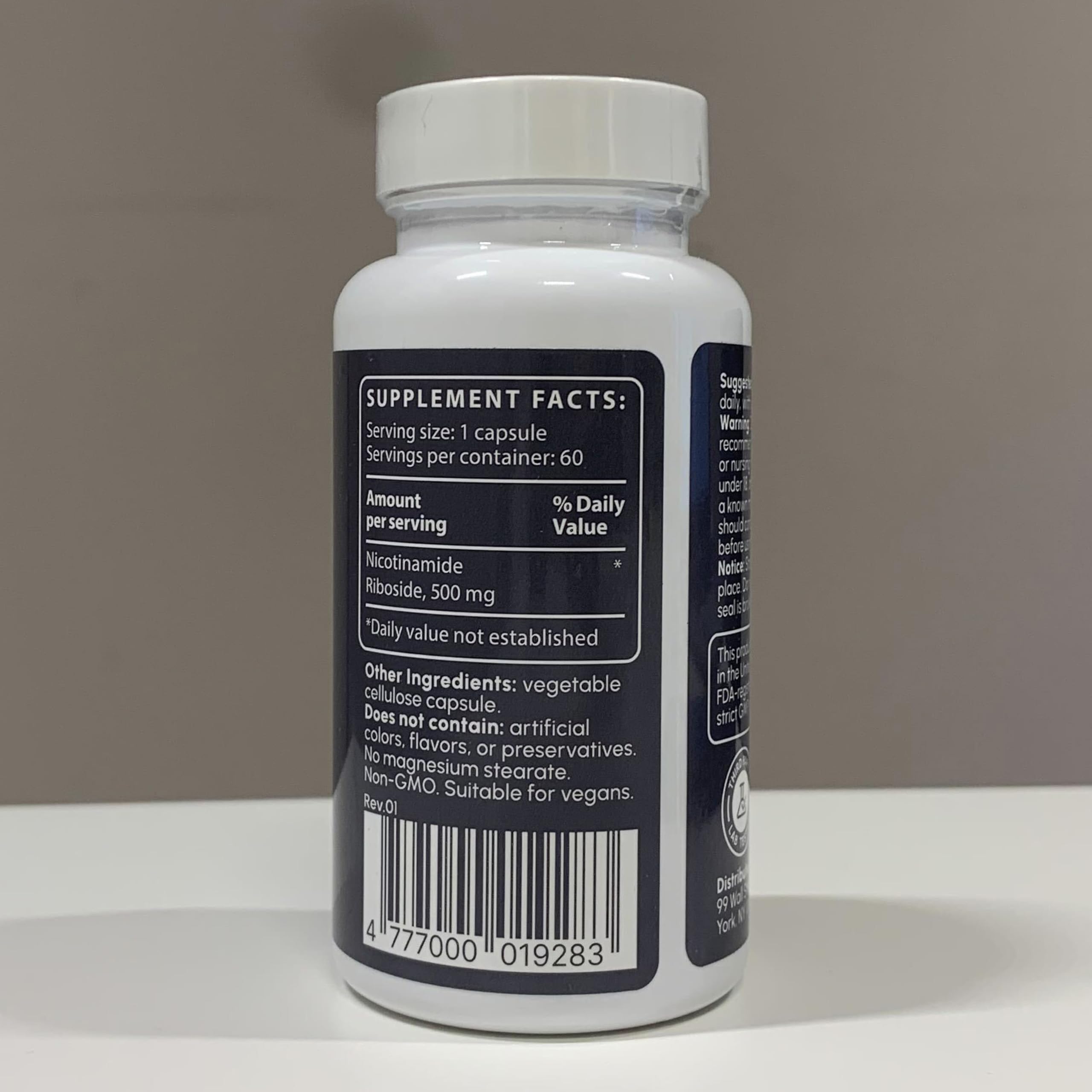 Enteric-coated NR capsules illustration