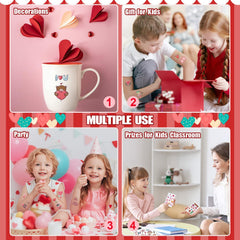 PARTYWIND balloon tattoo sheets for festive Valentine party favors and decor