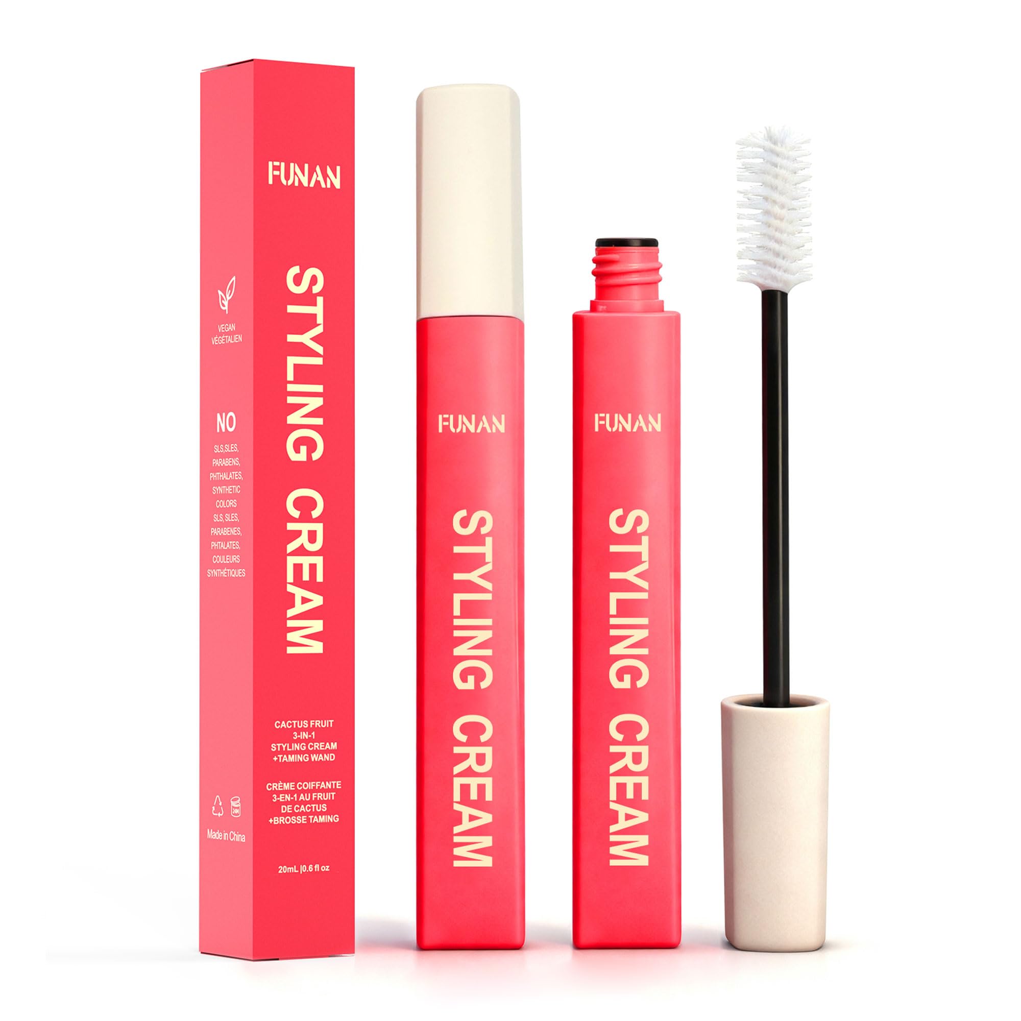 PasaRose Hair Cactus Fruit 3-in-1 cream bottle delivering frizz control and sleek shine