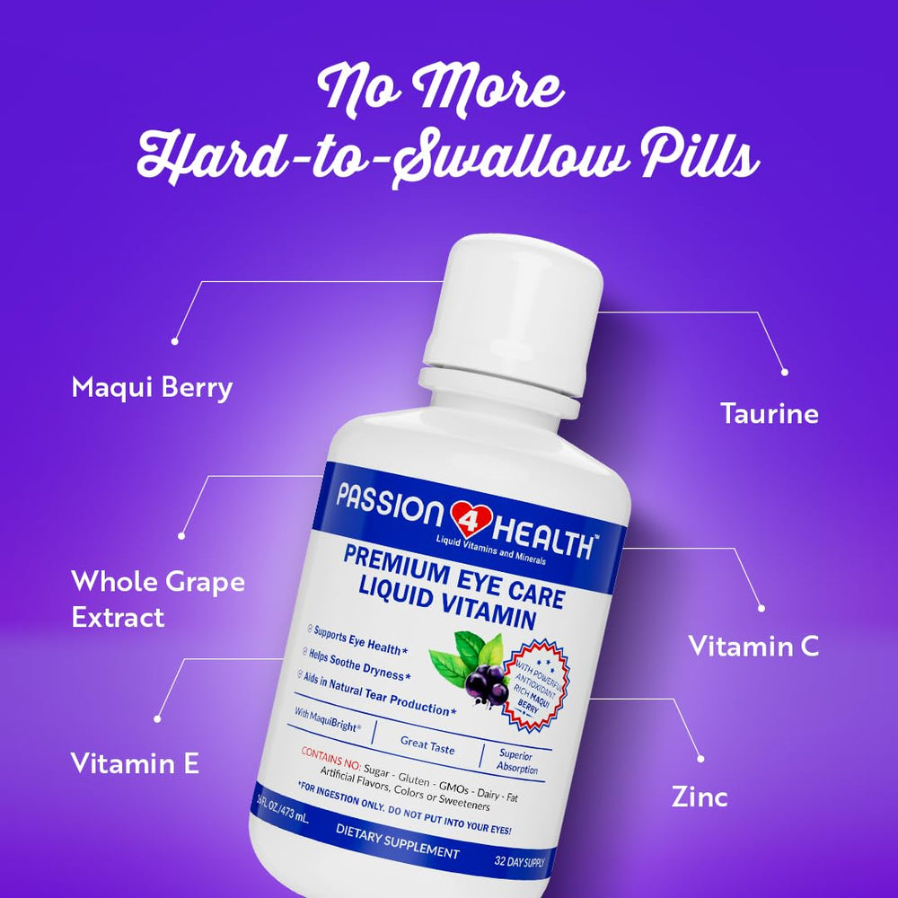 Gluten-free non-GMO ingredients for Passion 4 Health eye vitamins