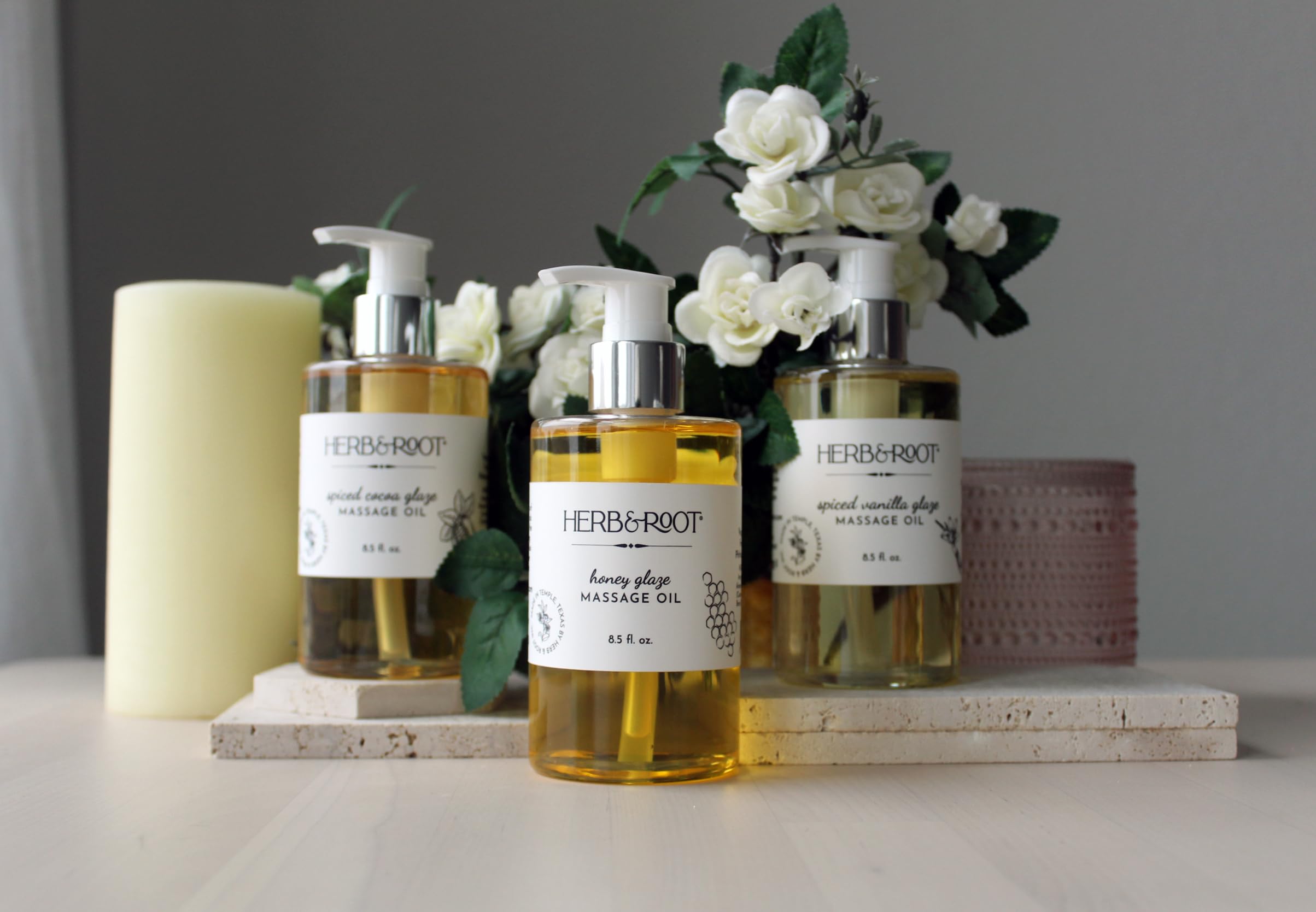 Gift-ready spa packaging on nightstand