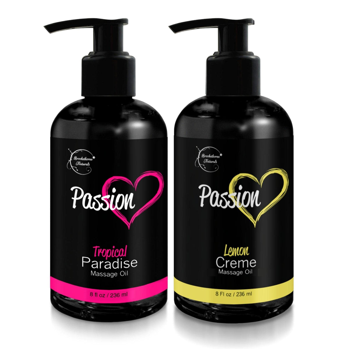 Passion Massage Oil Set of 2 – Tropical Paradise bottle for date night