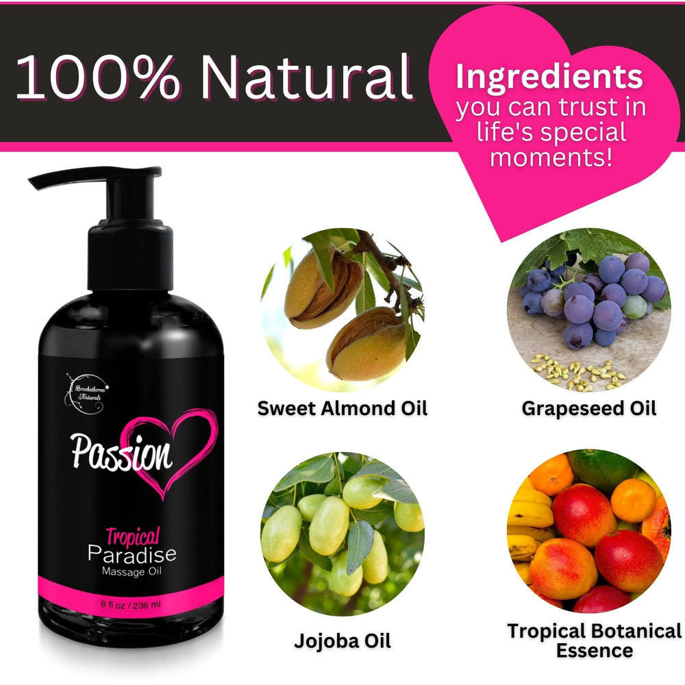 Soft and smooth skin after using Passion Massage Oil