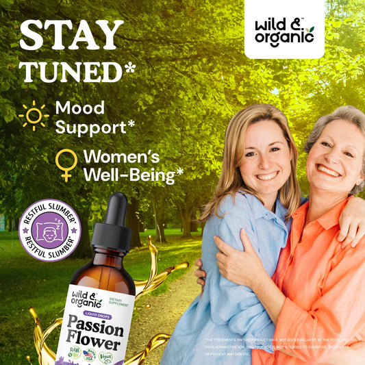 Passionflower tincture assisting women's wellness