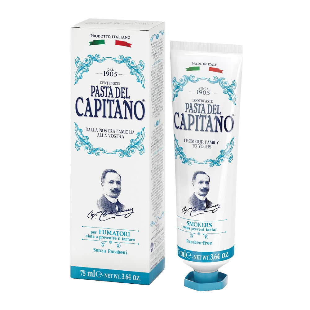 Packaging of Pasta del Capitano 1905 Smokers toothpaste