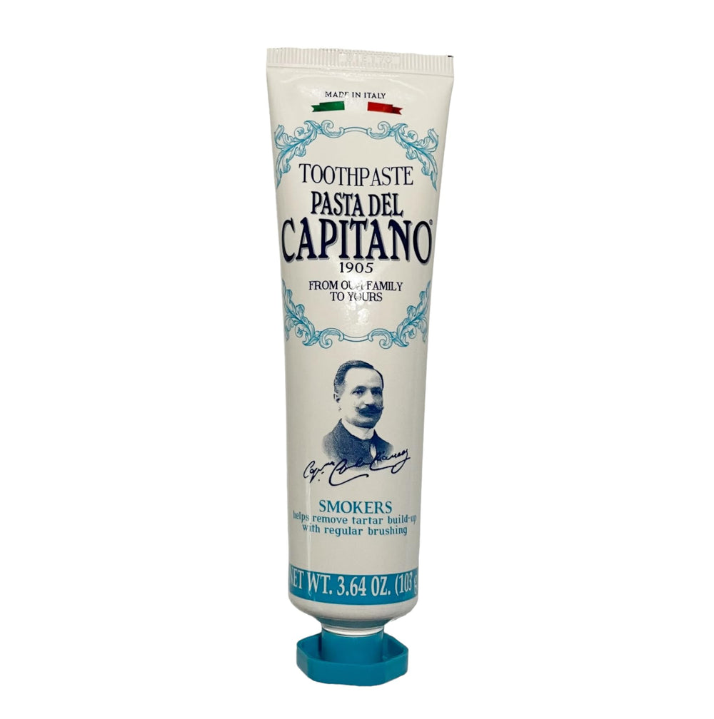 Ingredients and zinc-based Sulfetal ZN in Pasta del Capitano 1905 Smokers toothpaste