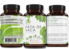Lifestyle shot showing daily use of Pata de Vaca Capsules