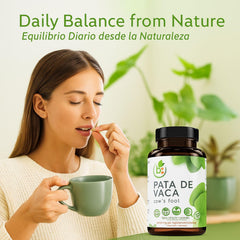 Close-up of ingredients in Pata de Vaca Capsules