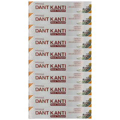 Front view of Patanjali Dant Kanti Natural Toothpaste 100g pack of 10