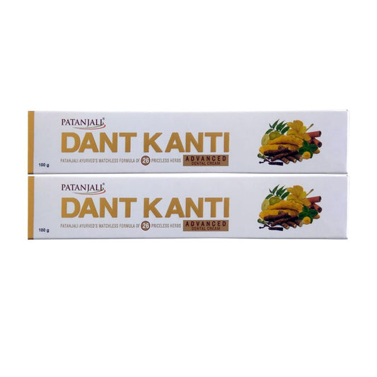 Patanjali Advanced Toothpaste Dental Cream 100g Pack of 2 product front