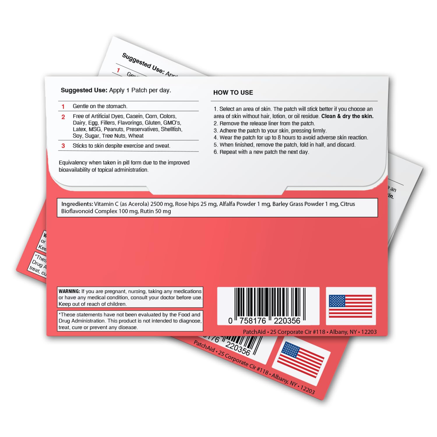 PatchAid C Plus Topical Patch with clear adhesive backing