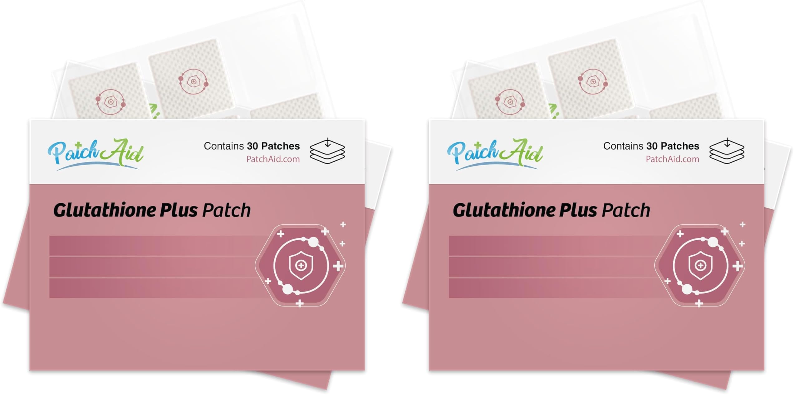 PatchAid Glutathione Topical Patch Pack 2 – front view