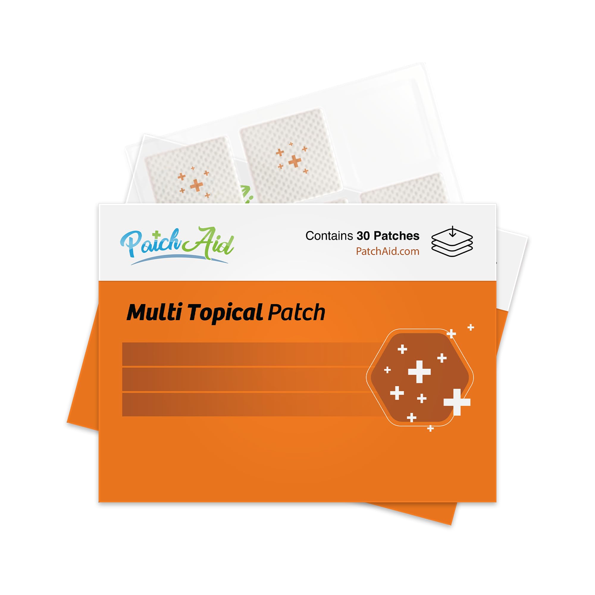 PatchAid Multi Plus Topical Patch packaging front view (pack of 2)