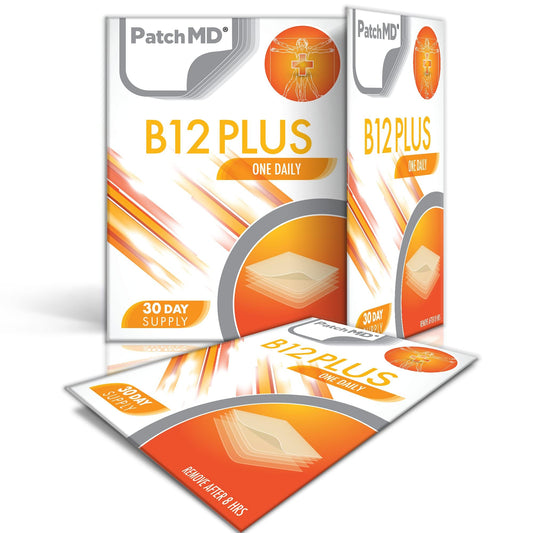 Packaging for PatchMD B12 Energy Plus Patches