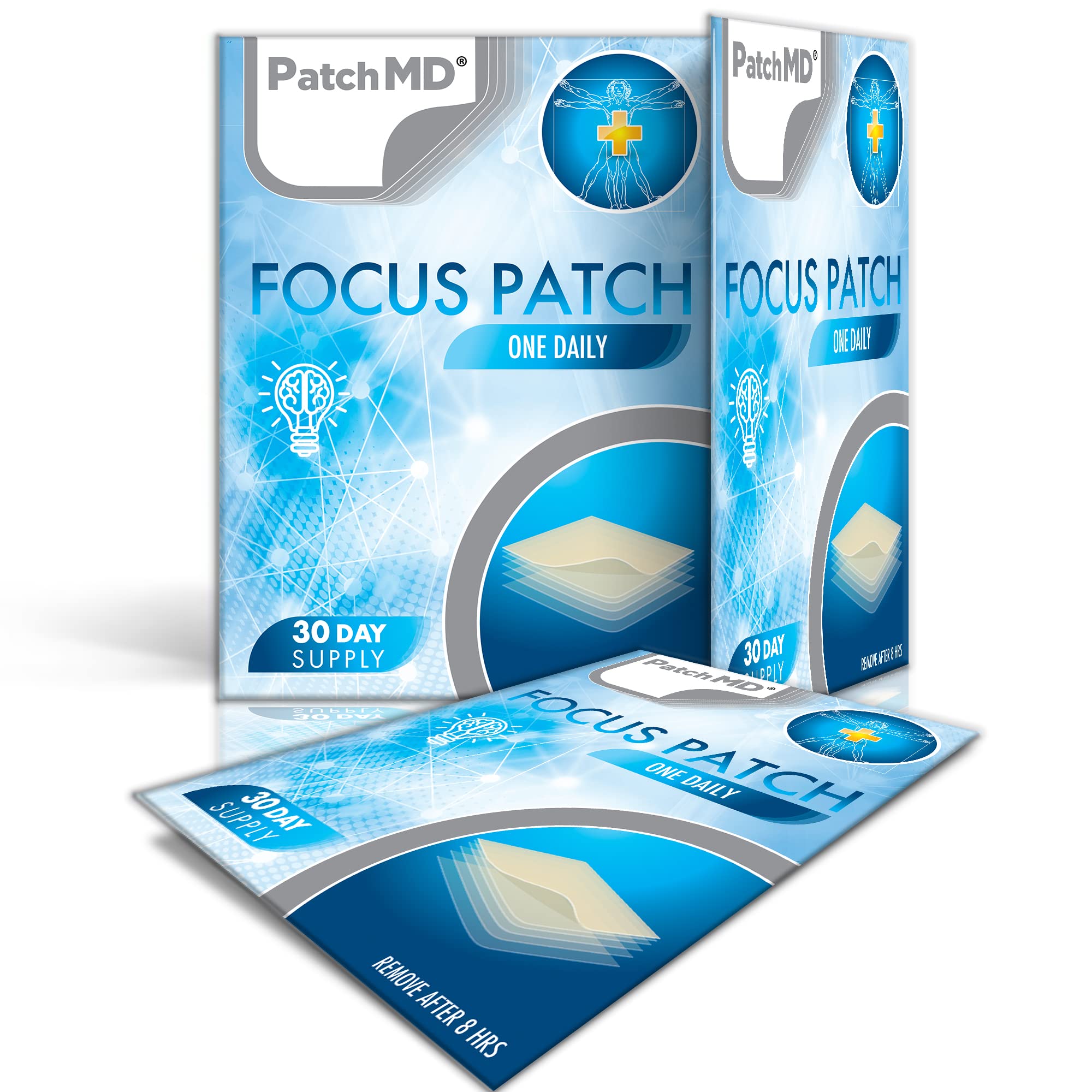 Lifestyle shot of PatchMD Focus Patch being used overnight