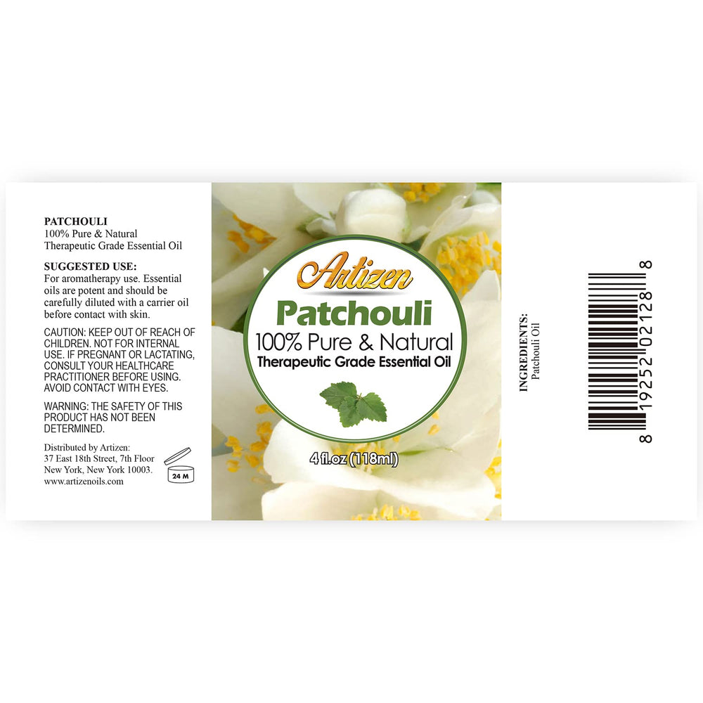 4oz glass bottle of Patchouli Essential Oil