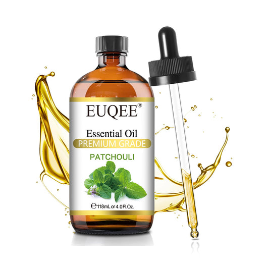 Amber glass bottle with patchouli essential oil (118ml)