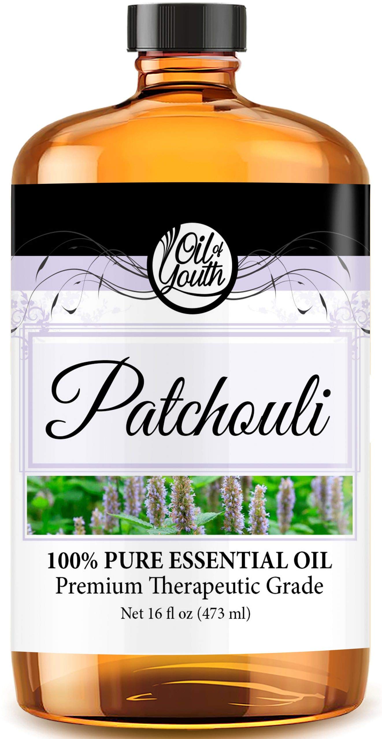 16oz bottle of Patchouli Essential Oil