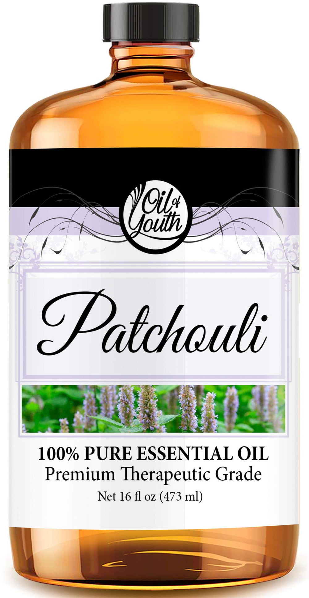 16oz bottle of Patchouli Essential Oil