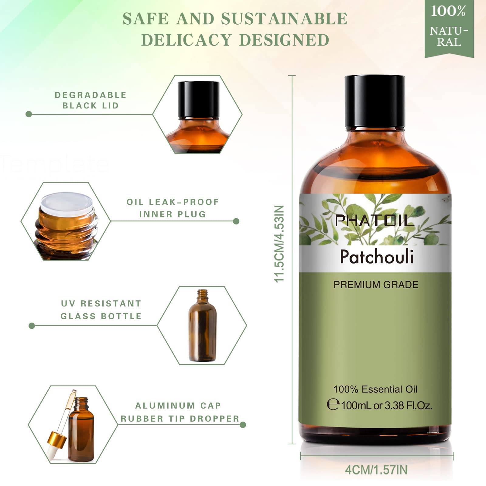 Humidifier releasing Patchouli essential oil fragrance