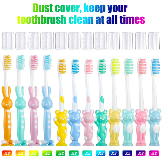 Soft bristle toddler toothbrush for gentle cleaning