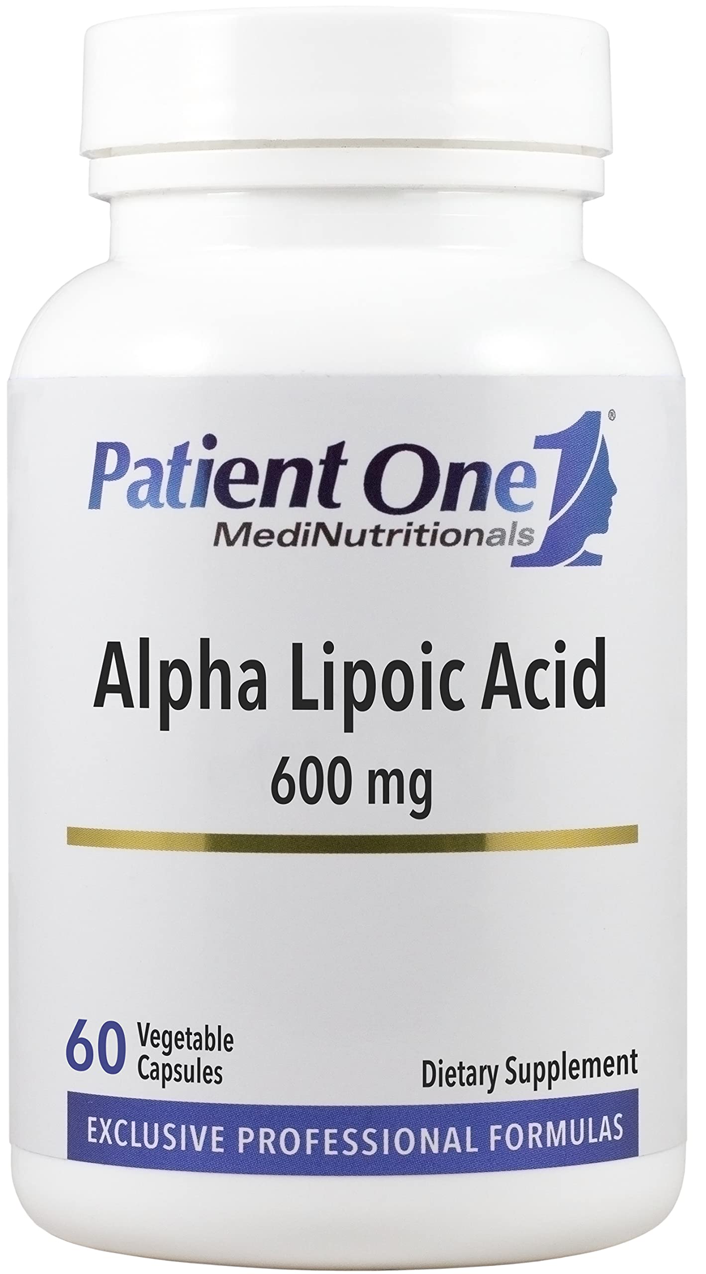 Patient One ALA 600 mg bottle