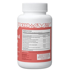 Pattern Wellness Cholesterol Complex label close-up shows vegan, non-GMO ingredients.